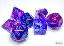 Nebula Nocturnal/blue Luminary Polyhedral 7-Dice Set - Image 2