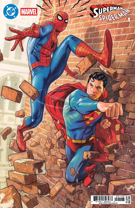 DC Marvel Superman Spider-man #1  | One Shot  P Joshua Middleton Card Stock Var