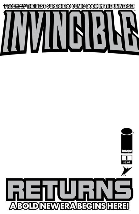 Invincible Returns Facsimile Edition #1  D Blank Sketch Var