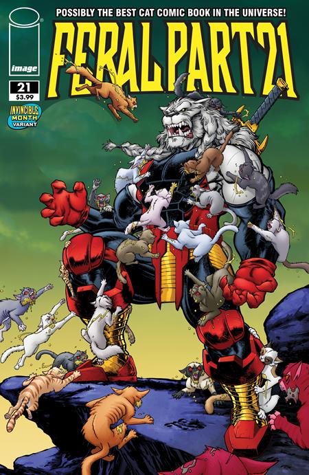 Feral #21  E Tony Fleecs & Trish Forstner Invincible Team Up Var