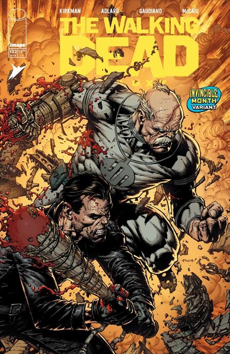 Walking Dead Deluxe #132  F David Finch & Dave Mccaig Invincible Team Up Var
