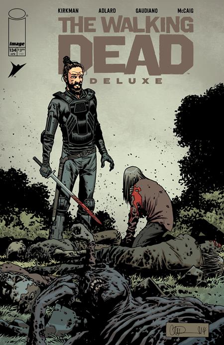 Walking Dead Deluxe #134  B Charlie Adlard & Mave Mccaig Var