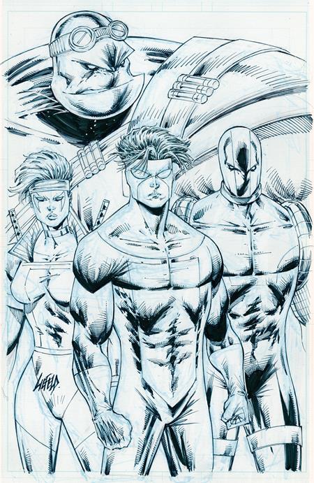Youngblood #5  H Rob Liefeld Invincible Team Up B&w Var