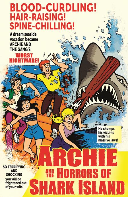Archies Tv Laugh Out #79 Facsimile Edition  B Stan Goldberg Jaws Parody Movie Poster Var