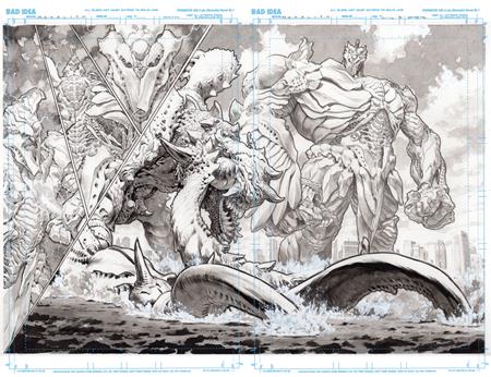 Olympus Saga Megalith #1 (of 4)  D Lewis Larosa Original Art Edition 1 Var