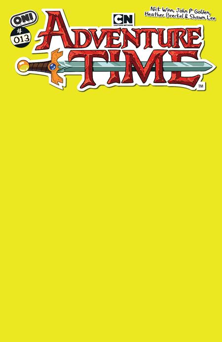Adventure Time (2025) #13  C Magic Man Yellow Blank Sketch Var