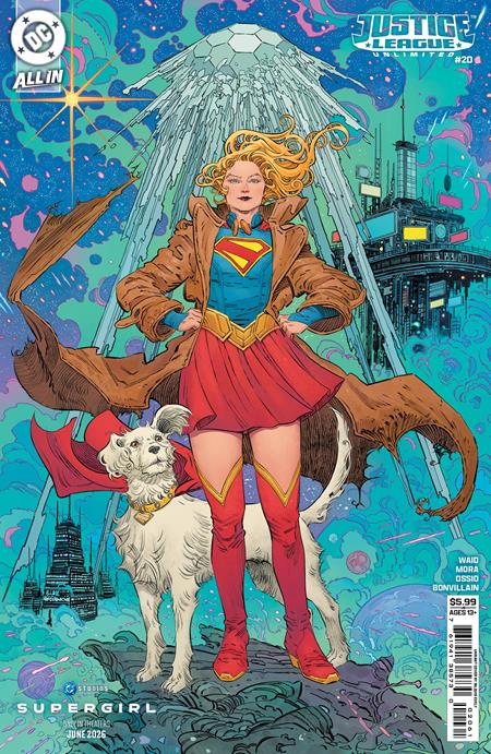 Justice League Unlimited #20  F Bilquis Evely Supergirl Movie Card Stock Var