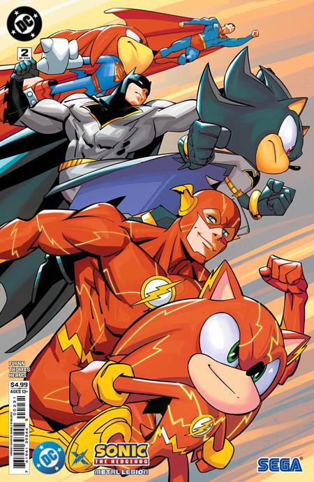 DC X Sonic The Hedgehog The Metal Legion #2 (of 5)  C Daniele Di Nicuolo Card Stock Var