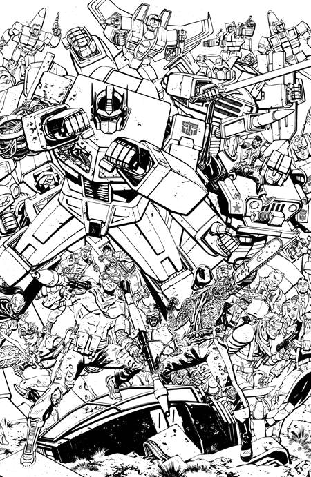 Gi Joe #23  G Tom Reilly Transformers B&w Energon Universe 3rd Anniversary Connecting Var