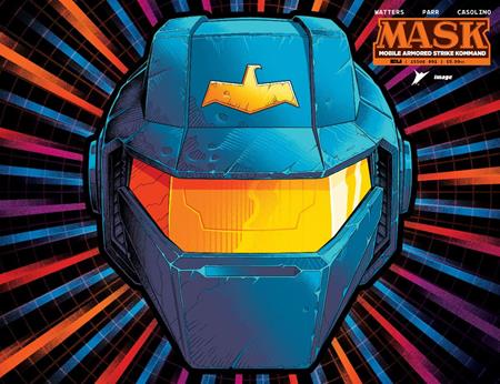 Mask #1  Q Pye Parr & Luke Preece & Andres Juarez Die Cut Foil Mask Var