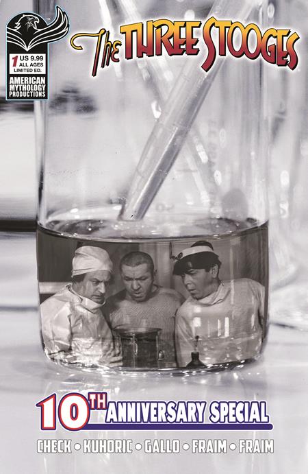 Three Stooges American Mythology 10th Anniversary #1  D B&w Photo Var  Previously Solicted Thru Diamond