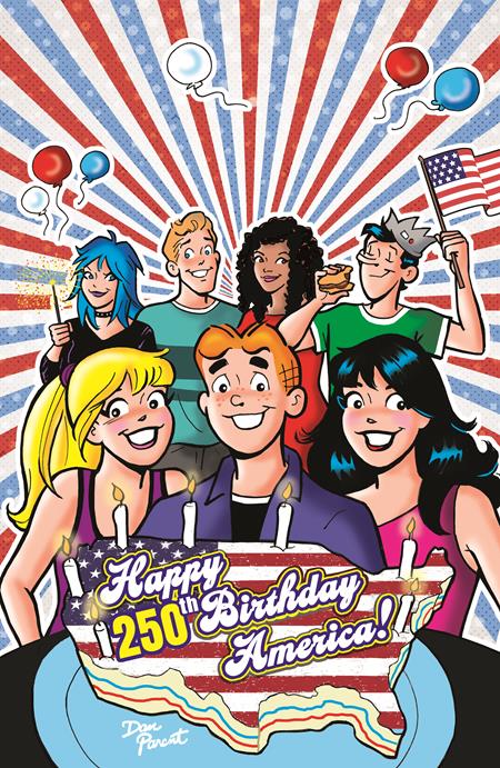 Archie Comics Celebrates Americas 250th  | One Shot  D Dan Parent Foil Full Art Var