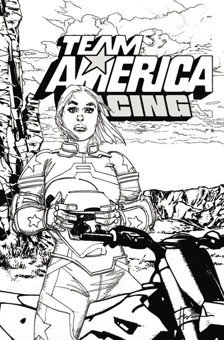 Team America Racing Full Throttle Edition #1  | One Shot  E Howard Chaykin B&w Variant