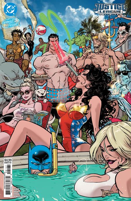 Justice League Unlimited #21  F Kaare Andrews Swimsuit Card Stock Var