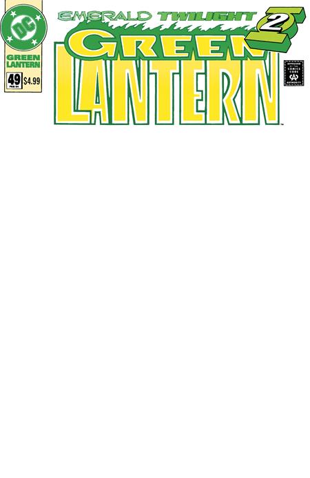 Green Lantern #49 Facsimile Edition  B Blank Card Stock Var