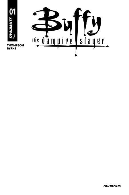 Buffy The Vampire Slayer #1  H Blank Authentix Var