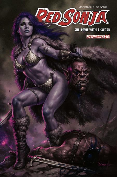 Red Sonja She Devil With A Sword #3  L Lucio Parrillo Ultraviolet Var