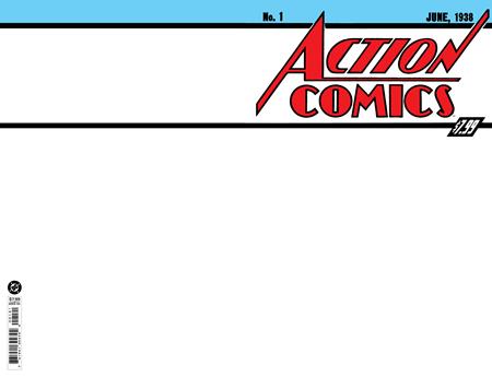 Action Comics #1 Facsimile Edition  B Blank Card Stock Var (2026)