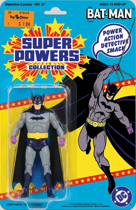 Detective Comics #27 Facsimile Edition  B Jason Geyer & Alex Saviuk First Appearance Batman Super Powers Action Figure Card Stock Var (2026)
