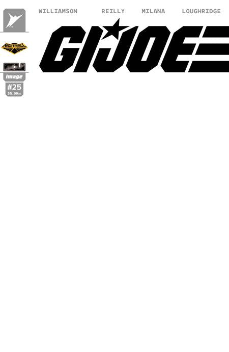 Gi Joe #25  H Blank Sketch Night Force Var