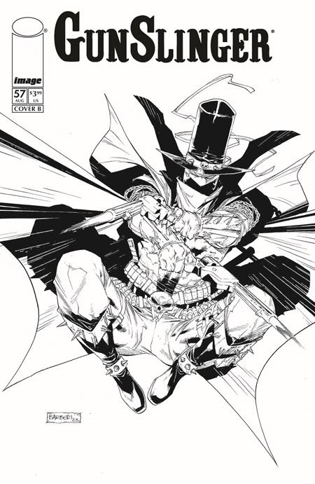 Gunslinger Spawn #57  B Carlo Barberi B&w Var