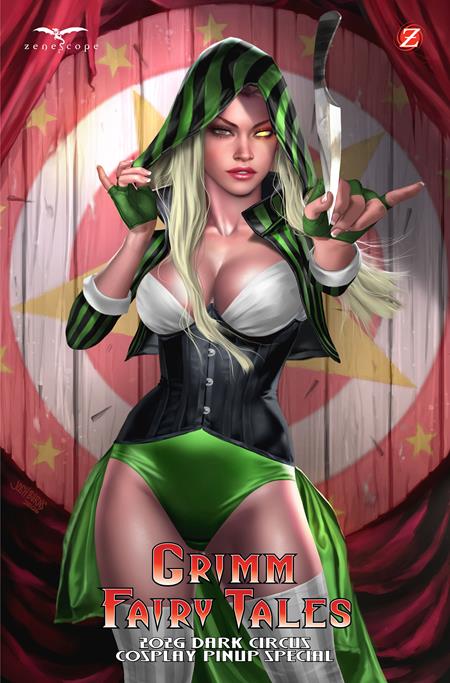Grimm Fairy Tales 2026 Dark Circus Cosplay Pinup Special  | One Shot  B Josh Burns Var