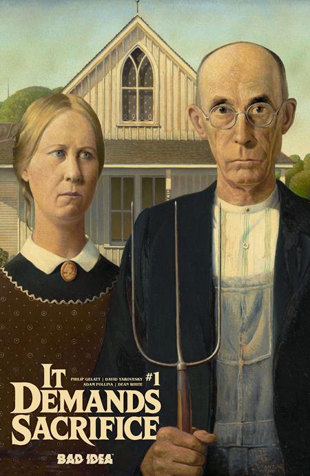 It Demands Sacrifice #1 (of 4)  E Grant Wood Old Masters Var