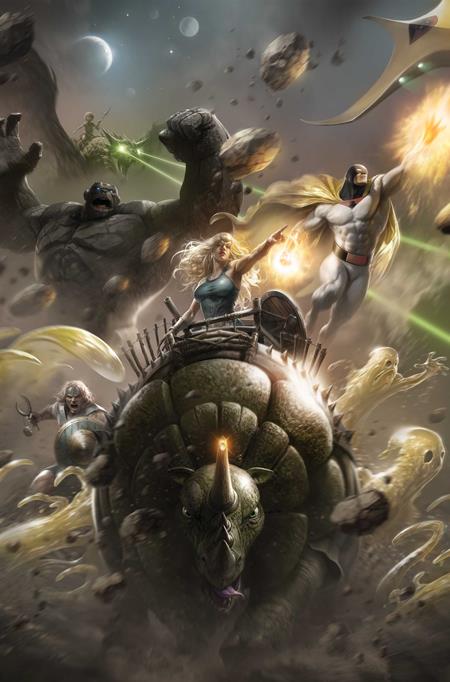 Space Ghost Vs The Herculoids #1  G Francesco Mattina Metal Premium Cover Var