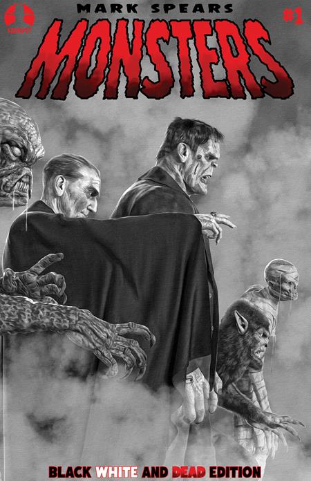 Mark Spears Monsters #1 7th Ptg Black White & Dead Edition  A Mark Spears Blood Seekers