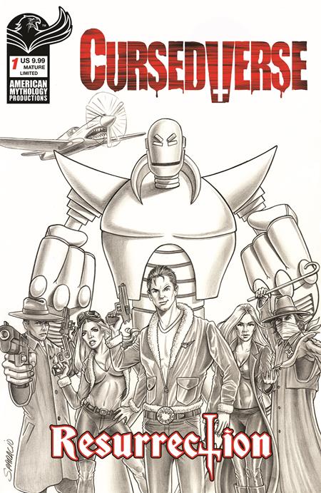 Cursedverse Resurrection #1  E Mark Sparacio Ltd B&w Var