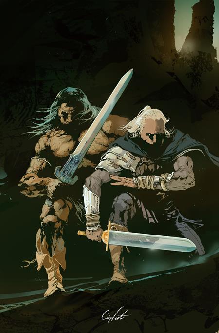Conan The Barbarian And Dragonero #5 (of 7)  B Stevan Subic Virgin Cardstock Var