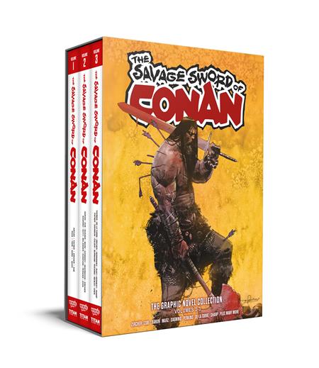 Savage Sword Of Conan  | Hardcover Vol 01-03 Slipcase Set Direct Market Edition Gerardo Zaffino