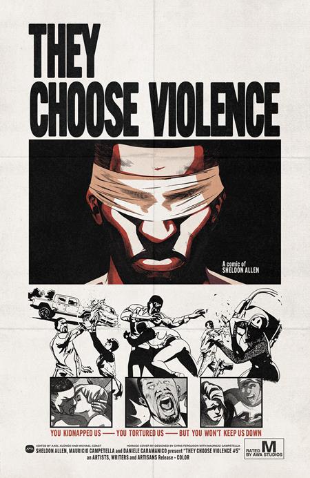 They Choose Violence #5 (of 5)  B Chris Ferguson & Mauricio Campetella Blaxploitation Film Homage Var