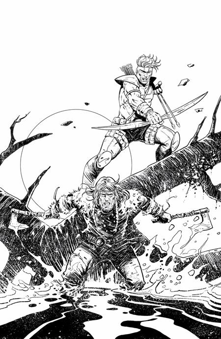 Viking Moon #2 (of 5)  F Phillippe Xavier Youngblood Team Up B&w Virgin Var
