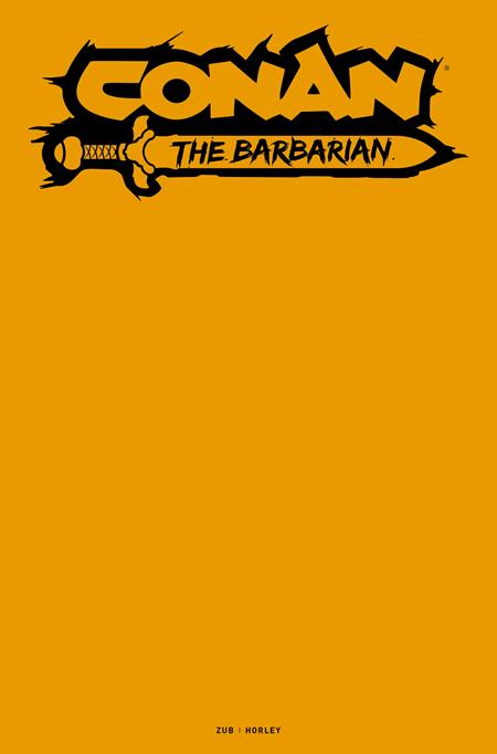 Conan The Barbarian #25  H Color Blank Sketch Var