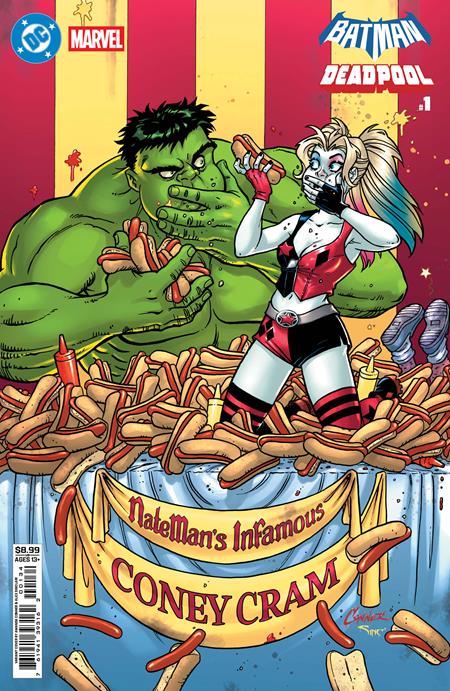 DC Marvel Batman Deadpool #1  | One Shot  F Amanda Conner Harley Quinn Hulk Card Stock Var