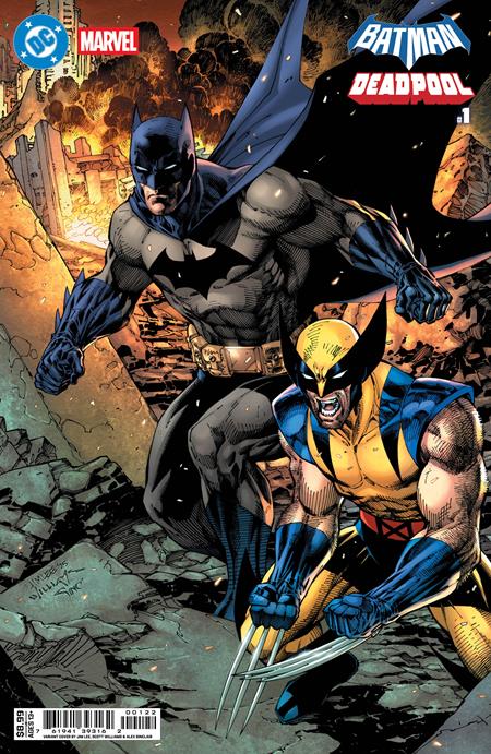 DC Marvel Batman Deadpool #1  | One Shot  K Jim Lee Batman Wolverine Card Stock Var