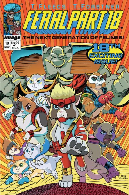 Feral #18  D Tony Fleecs & Trish Forstner Youngblood Team Up Var