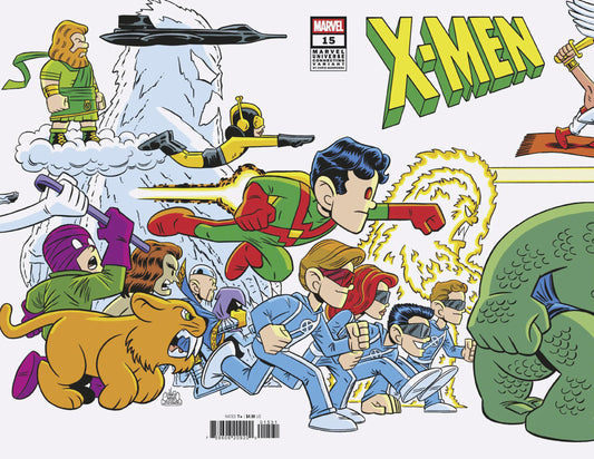 X-MEN #15 CHRIS GIARRUSSO MARVEL UNIVERSE CONNECTING WRAP VARIANT O - Image