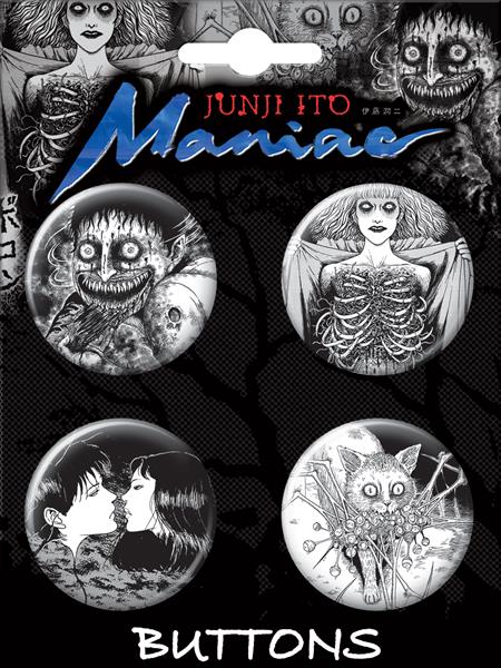 Ata-Boy Junji Ito Maniac Carded 4 Button Set - Collectibles - Image - Pop Weasel