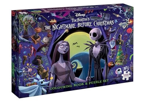 TIM BURTON'S THE NIGHTMARE BEFORE CHRISTMAS: BOOK AND PUZZLE (DISNEY: 1000 PIECES) - Childrens Books - Image - Pop Weasel