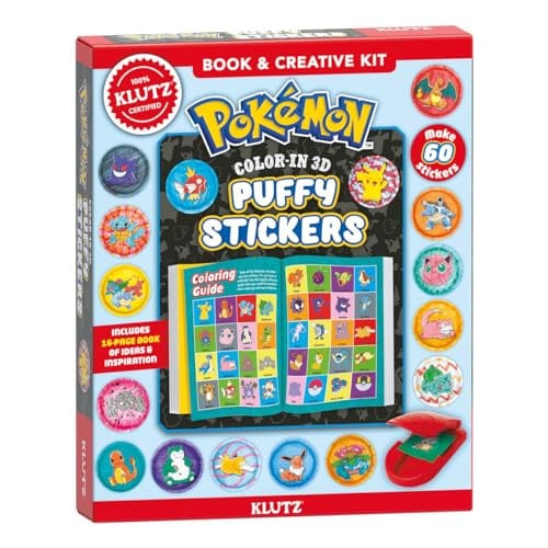 POKEMON: COLOR-IN 3D STICKERS (KLUTZ)