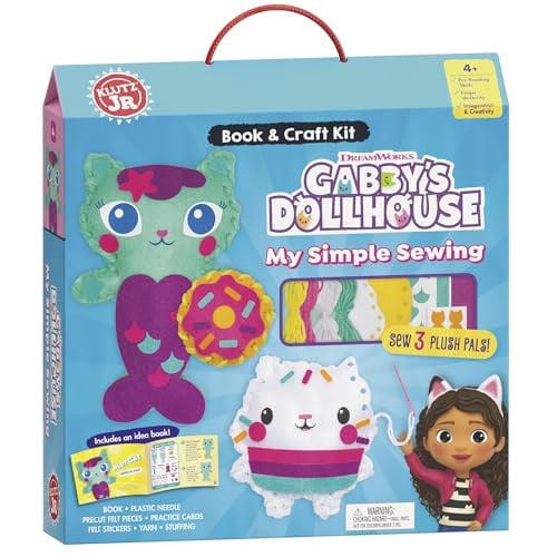 GABBY'S DOLLHOUSE: MY SIMPLE SEWING (DREAMWORKS: KLUTZ JR) - Childrens Books - Image - Pop Weasel