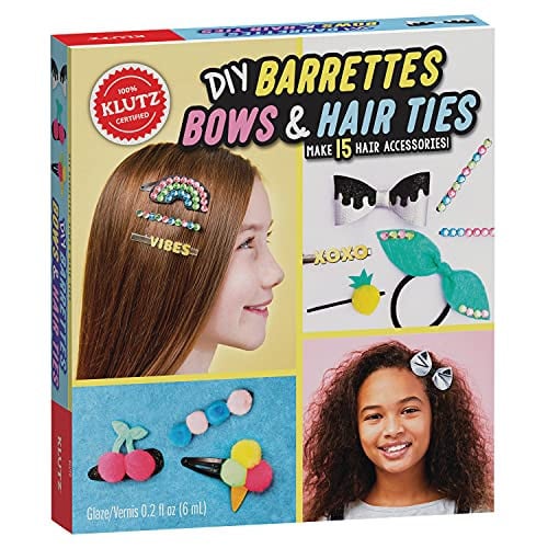 BARRETTES, BOWS AND HAIR TIES (KLUTZ) - Childrens Books - Image - Pop Weasel