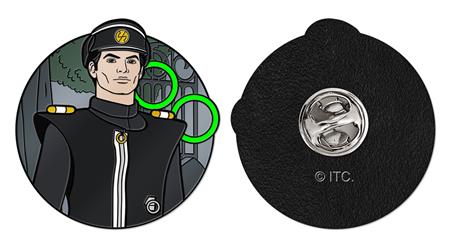 CAPTAIN SCARLET CPT BLACK ENAMEL PIN BADGE - Badges & Pins - Image - Pop Weasel