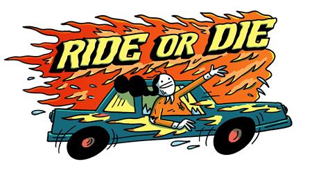 Fungirl Forever Ride Or Die Sticker - Collectibles - Image - Pop Weasel
