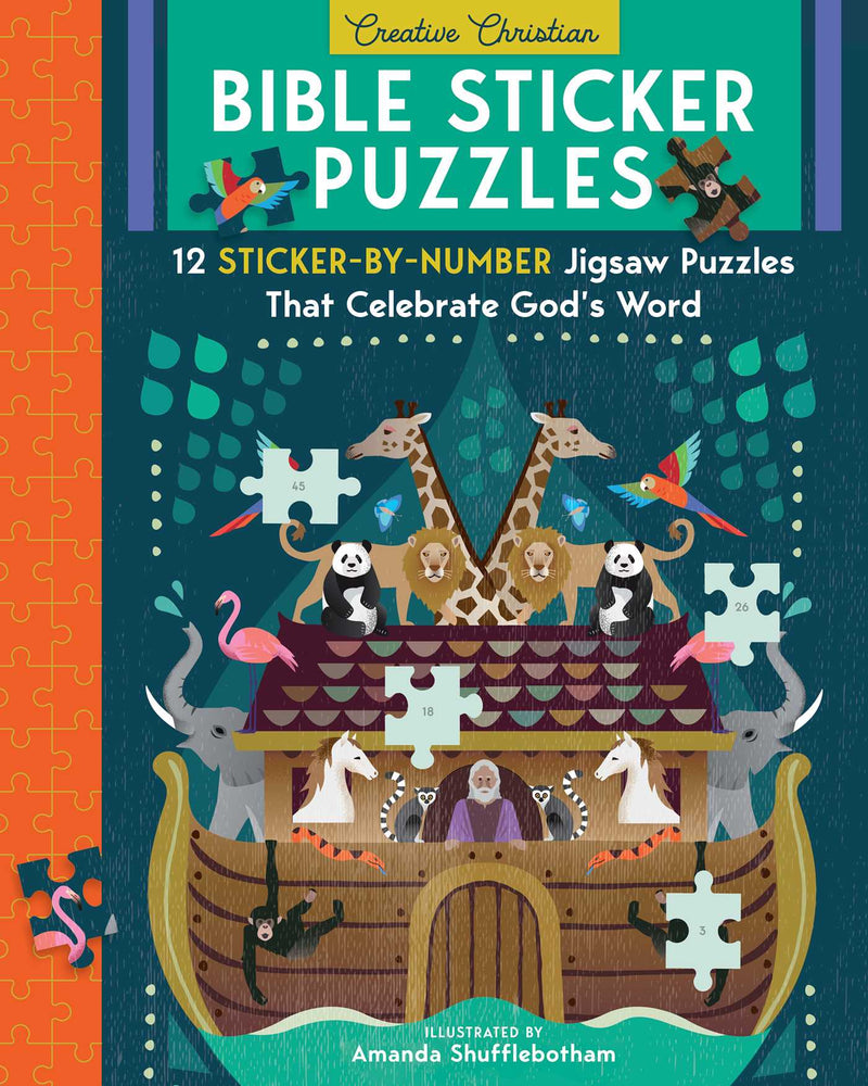 Bible Sticker Puzzles: 12 Sticker-By-Number Jigsaw Puzzles That Celebrate God's Word - Puzzles - Image - Pop Weasel