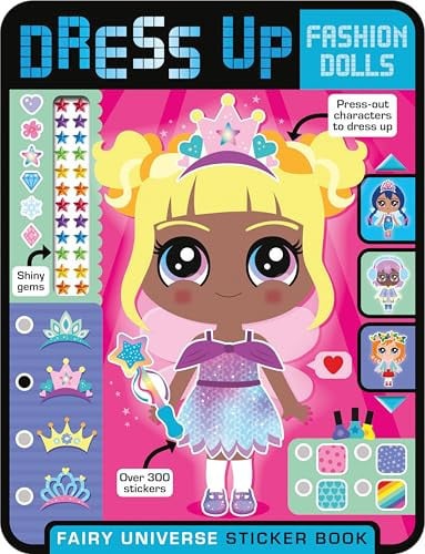 DRESS UP FASHION DOLLS: FAIRY UNIVERSE STICKER BOOK - Childrens Books - Image - Pop Weasel