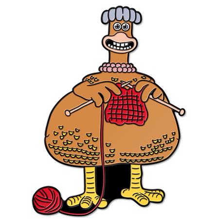 AARDMAN 50 CHICKEN RUN DOTN BABS ENAMEL PIN BADGE - Badges & Pins - Image - Pop Weasel