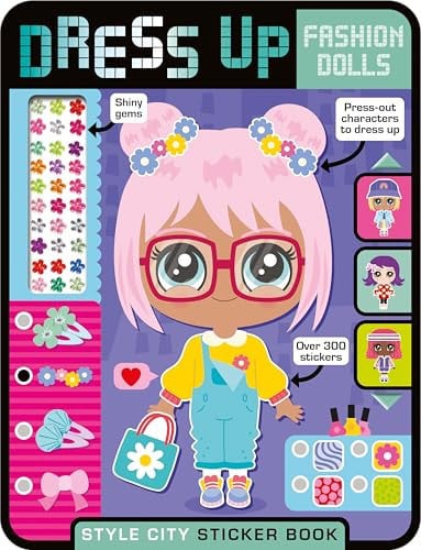 DRESS UP FASHION DOLLS: STYLE CITY STICKER BOOK - Childrens Books - Image - Pop Weasel